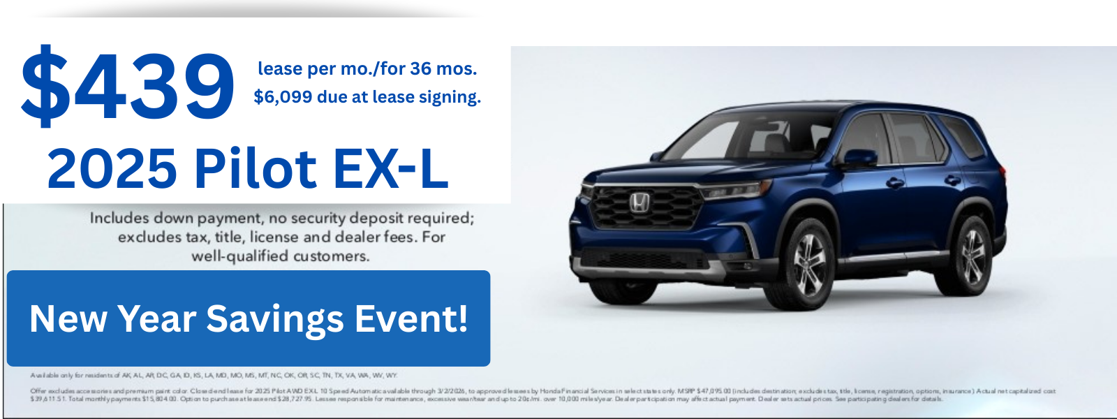 new year savings event