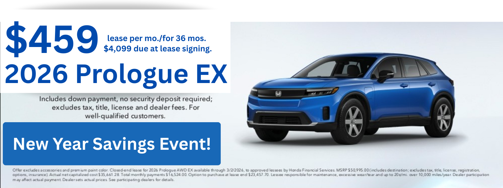 new year savings event